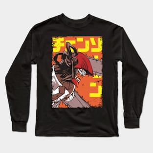 Denji Hunter denji Anime Fanart Long Sleeve T-Shirt